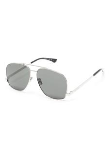 Saint Laurent Eyewear Leon zonnebril met oversized montuur - Zilver