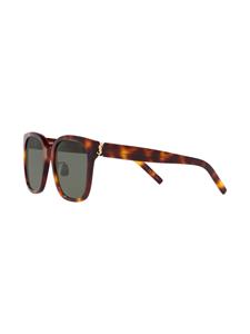 Saint Laurent Eyewear M-105 zonnebril met schildpadschild design - Bruin