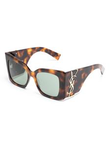 Saint Laurent Eyewear Blaze zonnebril met schildpadschild design - Bruin