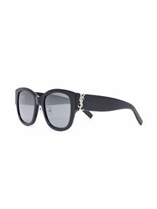 Saint Laurent Eyewear Zonnebril met oversized montuur - Zwart