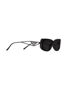 Prada Eyewear Symbole zonnebril met rechthoekig montuur - Zwart