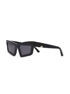 Huma Sunglasses Tilde zonnebril met rechthoekig montuur - Zwart