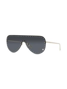 Versace Eyewear Zonnebril met studs - Zwart