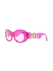 Versace Eyewear Zonnebril met ovaal montuur - Roze