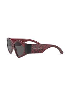 Dolce & Gabbana Eyewear Zonnebril met luipaardprint - Rood
