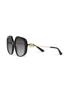 Dolce & Gabbana Eyewear Zonnebril met oversized montuur - Zwart