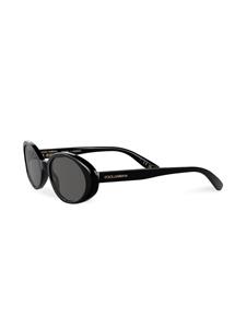 Dolce & Gabbana Eyewear Re-Edition DNA oval-frame sunglasses - Zwart