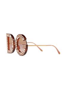 Dolce & Gabbana Eyewear DG zonnebril met rond montuur - Roze