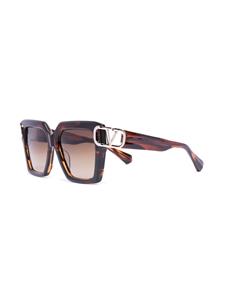 Valentino Eyewear VLogo Signature zonnebril met D-montuur - Bruin