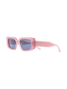 Valentino Eyewear Zonnebril met rechthoekig montuur - Roze