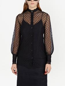 Gucci Blouse met pofmouwen - Zwart