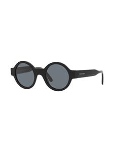 Giorgio Armani AR 903M zonnebril met rond montuur - Zwart
