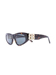 Balenciaga Eyewear Dynasty zonnebril met kattenoog montuur - Bruin