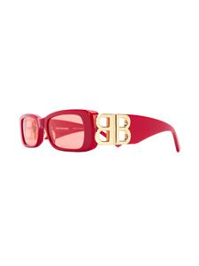Balenciaga Eyewear Dynasty zonnebril met rechthoekig montuur - Rood