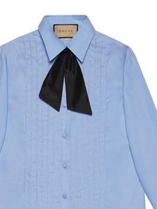 Gucci Geplooide blouse - Blauw