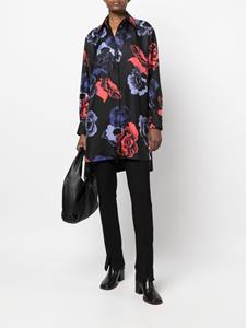 Ferragamo Blouse met bloemenprint - Zwart