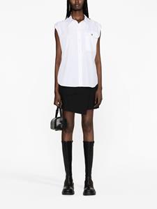 Alexander McQueen Mouwloze blouse - Wit