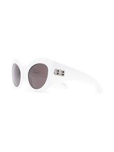 Balenciaga Eyewear Hourglass zonnebril met rond montuur - Wit
