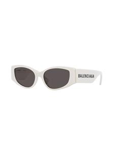 Balenciaga Eyewear Zonnebril met ovaal montuur - Wit