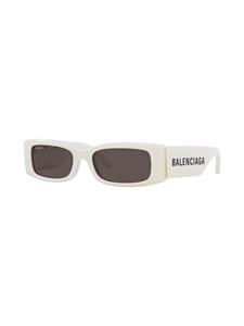 Balenciaga Eyewear Zonnebril met rechthoekig montuur - Wit