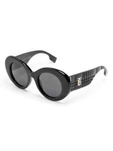 Burberry Eyewear Zonnebril met oversized rond montuur - Zwart