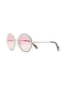 Chloé Eyewear zonnebril in schelpvorm - Beige