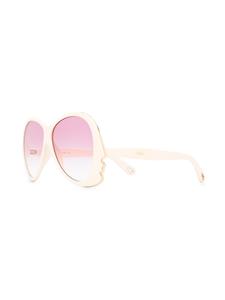 Chloé Eyewear Zonnebril met montuur met gezichtsvorm - Beige