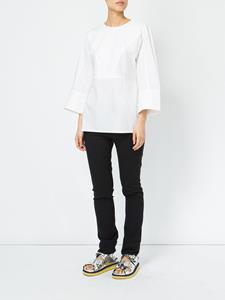 Marni blouse met cropped mouwen - Wit
