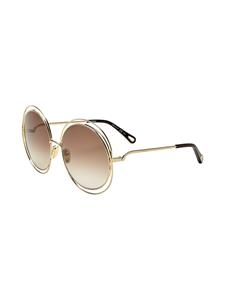 Chloé Eyewear Zonnebril met rond montuur - Goud