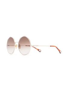 Chloé Eyewear Bril met rond montuur - Goud