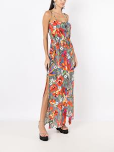 Amir Slama Maxi-jurk met bloemenprint - Veelkleurig