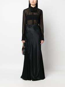 Ermanno Scervino Doorzichtige blouse - Zwart