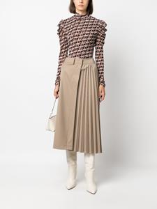 DVF Diane von Furstenberg Remy blouse met geometrische print - Bruin