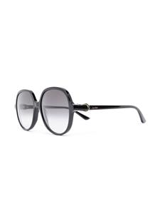 Cartier Eyewear CT0350S zonnebril met oversized montuur - Zwart