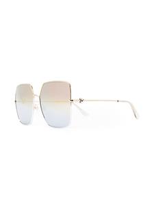 Cartier Eyewear Zonnebril met oversized montuur - Goud