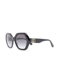 Dolce & Gabbana Eyewear Zonnebril met geometrisch montuur - Zwart