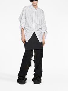 Balenciaga Gedraaide blouse - 9167 -WHITE/NAVY