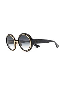 Dita Eyewear Zonnebril met rond montuur - Zwart