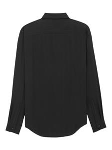 Saint Laurent Gestreepte blouse - Zwart