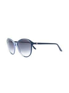 Cartier Eyewear Décor zonnebril van acetaat - Blauw