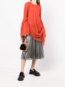 Junya Watanabe Gedrapeerde blouse - Rood