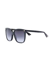 Gucci Eyewear oversize gradient square sunglasses - Zwart