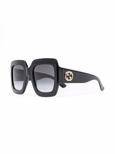Gucci Eyewear GG0053 zonnebril met vierkant montuur - Zwart