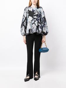 Stine Goya Jenny blouse met jacquard - Blauw