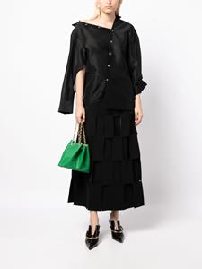 A.W.A.K.E. Mode Asymmetrische blouse - Zwart