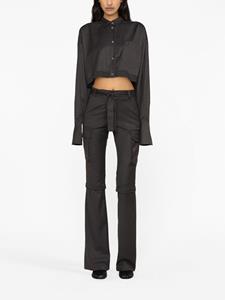 ANDREĀDAMO Cropped blouse - Grijs