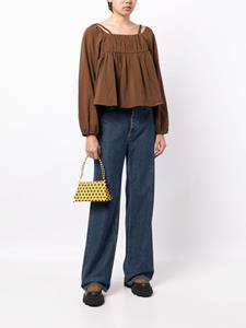 Tout a coup Flared blouse - Bruin