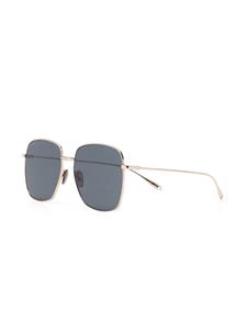 Gucci Eyewear Zonnebril met vierkant montuur - Goud