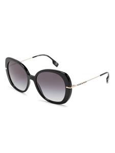 Burberry Eyewear Eugenie zonnebril met streep - Zwart