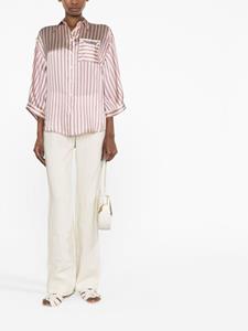 Brunello Cucinelli Gestreepte blouse - Roze